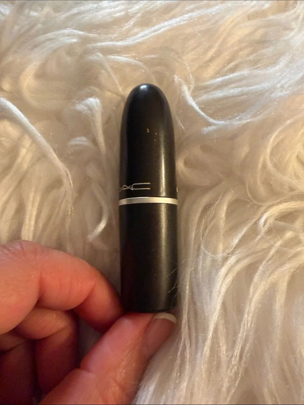 MAC Whirl Matte Lipstick — Black Case with Silver Band